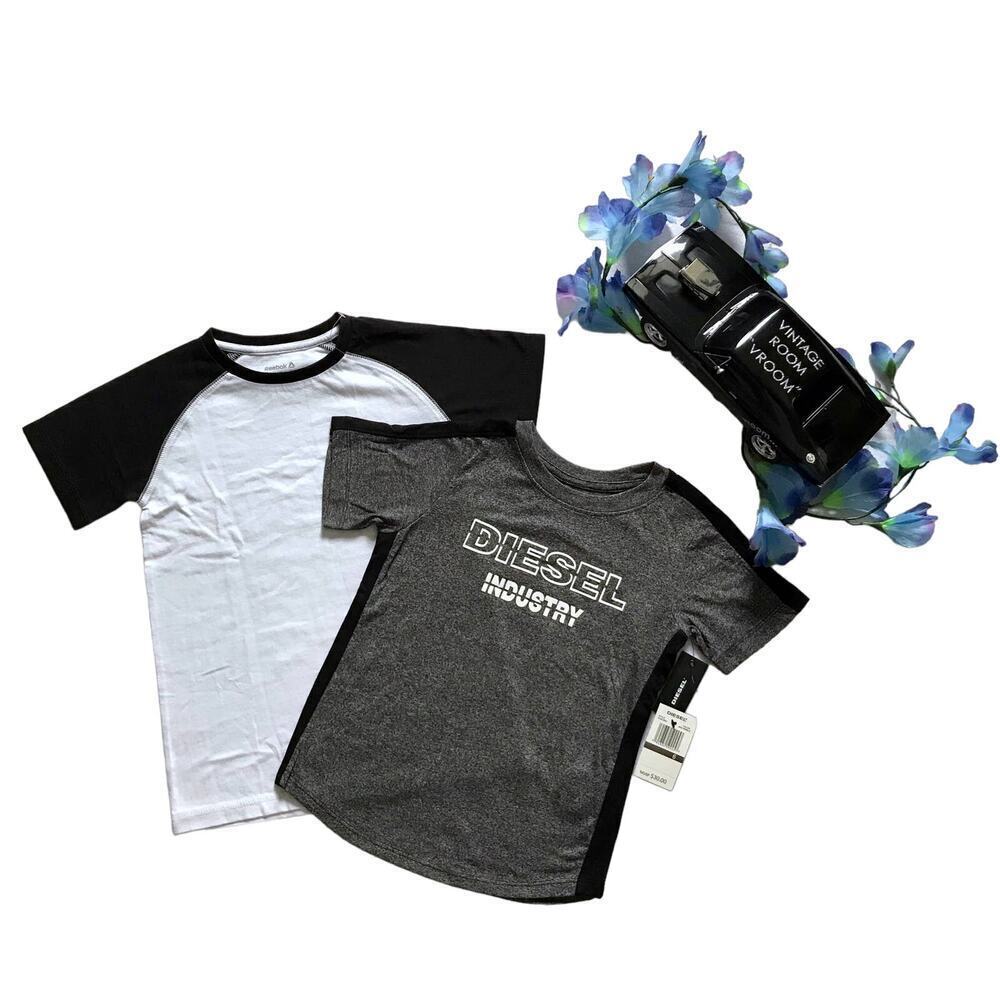 Reebok and Diesel NWOT Short Sleeves Shirt Bundle for Boys 6